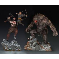God of War Estatua 1/10 BDS Art Scale Ogro 32cm + Kratos y Atreus 34cm IRON STUDIOS