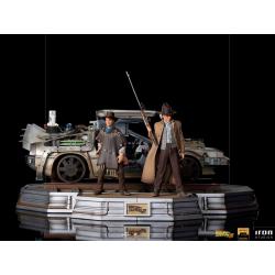 Back to the Future III Art Scale Statues 1/10 Full Set Deluxe 57 cm