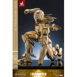 Iron Man Mark III (Gold Color Version) Figura Movie Masterpiece Diecast 1/6 Hot Toys Exclusive 33 cm HOT TOYS