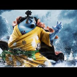 One Piece Estatua PVC Portrait Of Pirates SA-MAXIMUM Knight of the Sea Jinbe Limited Reprint 25 cm Megahouse 