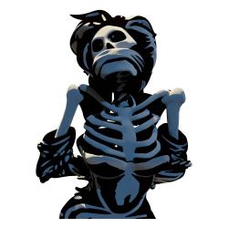 Die Ärzte Estatua Resina 1/10 Gwendoline Skelett 17 cm Cave Toys