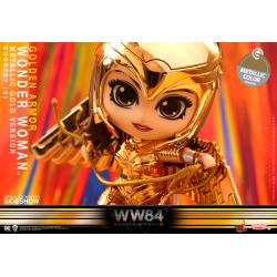 Wonder Woman 1984 Minifigura Cosbaby (S) Golden Armor Wonder Woman (Metallic Gold Version) 10 cm HOT TOYS