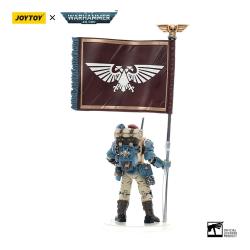 Warhammer 40k Figura 1/18 Astra Militarum Tempestus Scions Command Squad 55th Kappic Eagles Banner Bearer 12 cm Joy Toy 