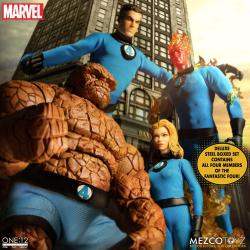 Marvel Figuras 1/12 Fantastic Four Deluxe Steel Box Set 16 cm