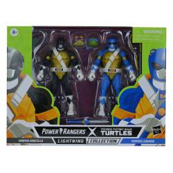 Power Rangers x TMNT Lightning Collection Action Figures 2022 Morphed Donatello & Morphed Leonardo