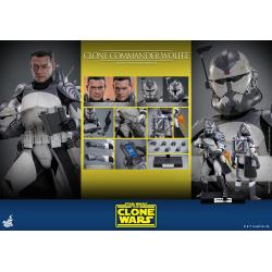 Star Wars: The Clone Wars Figura 1/6 Clone Commander Wolffe 30 cm Hot Toys 