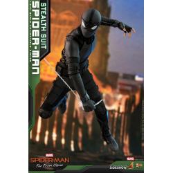 Spider-Man (Stealth Suit) Sixth Scale Figure by Hot Toys Movie Masterpiece Series - Spider-Man: Far From Home