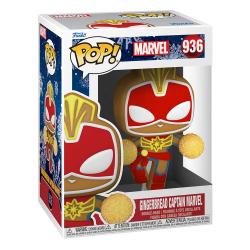 Marvel Figura POP! Vinyl Holiday Captain Marvel 9 cm