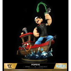 POPEYE EN SU BOTE DIORAMA 1/6 ESTATUA 44CM ESPINACA VERSION CARTOON KINGDOM 