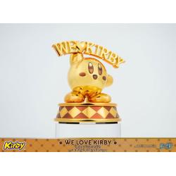 Kirby Estatua DieCast We Love Kirby Gold Edition 10 cm  First 4 Figures 