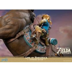 The Legend of Zelda Breath of the Wild Statue Link on Horseback 56 cm F4F