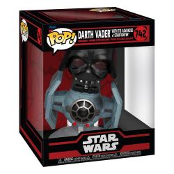 Star Wars: Dark Side POP! Rides Deluxe Vinyl Figura TIE Advanced x1 w/Vader 9 cm FUNKO