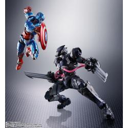 Tech-On Avengers Figura S.H. Figuarts Venom Symbiote Wolverine 16 cm LOBEZNO  Bandai Tamashii Nations