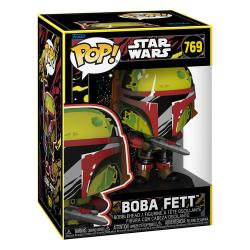 Star Wars : Book of Boba Fett POP! Movie Vinyl Figura Boba Fett(Retro) 9 cm FUNKO