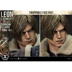 Resident Evil 4 Estatua Ultimate Premium Masterline Series 1/4 Leon S. Kennedy vs. Chainsaw Villager Bonus Ver. 76 cm Prime 1 Studio