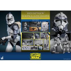 Star Wars The Clone Wars Figura 1/6 104th Battalion Wolfpack Clone Trooper Deluxe Version 30 cm Hot Toys 