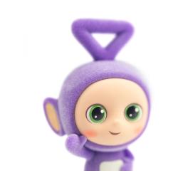 Teletubbies figuras mini Cheebee Tinky Winky Flocked 6 cm The Loyal Subjects