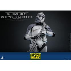 Star Wars The Clone Wars Figura 1/6 104th Battalion Wolfpack Clone Trooper Deluxe Version 30 cm Hot Toys 