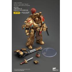 Warhammer The Horus Heresy Figura 1/18 Legio Custodes Aquilon Terminator Squad Aquilon with Infernus Firepike 14 cm   Joy Toy (CN) 