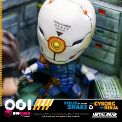 Metal Gear Solid Diorama PVC DioCube Solid Snake Vs Cyborg Ninja Ft Otacon 15 cm Figurama Collectors