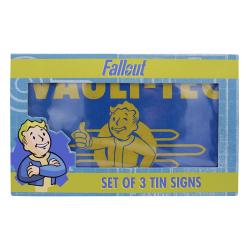 Fallout Set de 3 Placa de Chapa Brands FaNaTtik