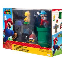 World of Nintendo Super Mario Diorama Set Underground Jakks Pacific