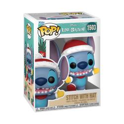 Disney Figura POP! Vinyl Holiday Stitch w/Hat 9 cm FUNKO