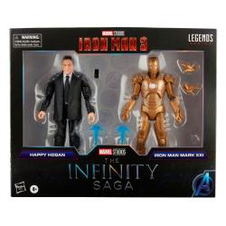 The Infinity Saga Marvel Legends Pack de 2 Figuras 2021 Happy Hogan & Iron Man (Iron Man 3) 15 cm
