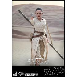 Star Wars The Force Awakens: Rey & BB-8 1:6 scale figure set