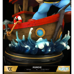 POPEYE EN SU BOTE DIORAMA 1/6 ESTATUA 44CM ESPINACA VERSION CARTOON KINGDOM 