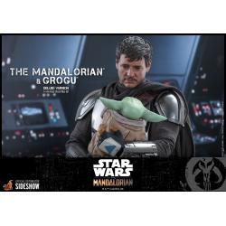  The Mandalorian™ and Grogu™ (Deluxe Version) Sixth Scale Figure Set by Hot Toys Television Masterpiece Series – Star Wars