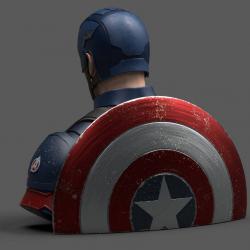 Vengadores Endgame Hucha Captain America 20 cm