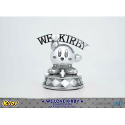 Kirby Estatua DieCast We Love Kirby Silver Edition 10 cm  First 4 Figures 