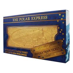 Polar Express Réplica Train Ticket 24k Gold Plated Limited Edition FANATTIK