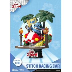 Lilo & Stitch Diorama PVC D-Stage Stitch Racing Car Closed Box Version 15 cm