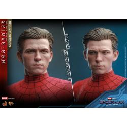 SpiderMan: No Way Home Figura Movie Masterpiece 1/6 Spider-Man (New Red and Blue Suit) (Deluxe Version) 28 cm HOT TOYS