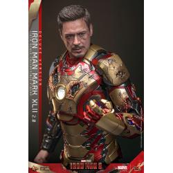 Iron Man 3 Figura Movie Masterpiece Diecast 1/6 Iron Man Mark XLII (2.0) Deluxe 32 cm HOT TOYS