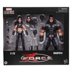 X-Force Marvel Legends Pack de 2 Figuras X-23 & Warpath 15 cm HASBRO