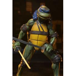 Tortugas Ninja (1990 Movie) Figura Roof Top Battle Shredder vs Leo 18 cm NECA