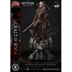 Witcher 3 Wild Hunt Estatua 1/3 Geralt von Rivia Battle Damage Version 88 cm
