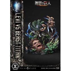 Attack on Titan Estatua Ultimate Premium Masterline Series 1/4 Levi Versus Beast Titan 73 cm Prime 1 Studio 