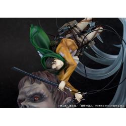 Attack on Titan Estatua PVC 1/7 Levi vs Beast Titan Ver. 28 cm Proof