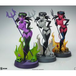 Original Artist Series Estatua Devil Girl (Purple and Green Variant) 30 cm Sideshow Collectibles