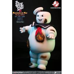 Marshmallow CAZAFANTASMAS Estatua Soft Vinyl Stay Puft  Man Burnign Edition Deluxe Version 30 cm STAR ACE TOYS