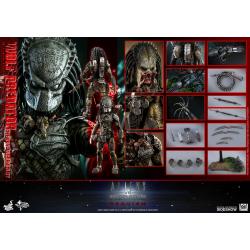 Alien vs. Predator 2 Figura Movie Masterpiece 1/6 Wolf Predator (Heavy Weaponry) 35 cm
