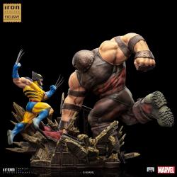 Marvel Estatua 1/10 BDS Art Scale Wolverine vs Juggernaut heo EU Exclusive 30 cm IRON STUDIOS