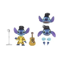  LILO & STITCH DISNEY FIGURA DE ACCIÓN ESCALA ULTIMATE GOLD SUIT ELVIS STITCH 5 CM NECA