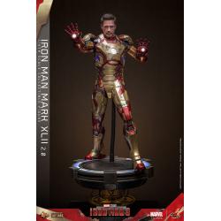 Iron Man 3 Figura Movie Masterpiece Diecast 1/6 Iron Man Mark XLII (2.0) 32 cm HOT TOYS