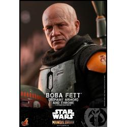 *** SUPER PRECIO *** Special Edition  Star Wars: The Mandalorian Figura 1/6 Boba Fett Repaint Armor y Trono 30 cm HOT TOYS