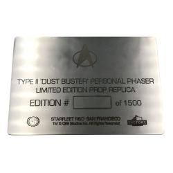 Star Trek The Next Generation Réplica 1/1 Type-2 Dust Buster Phaser Limited Edition 28 x 16 cm Factory Entertainment